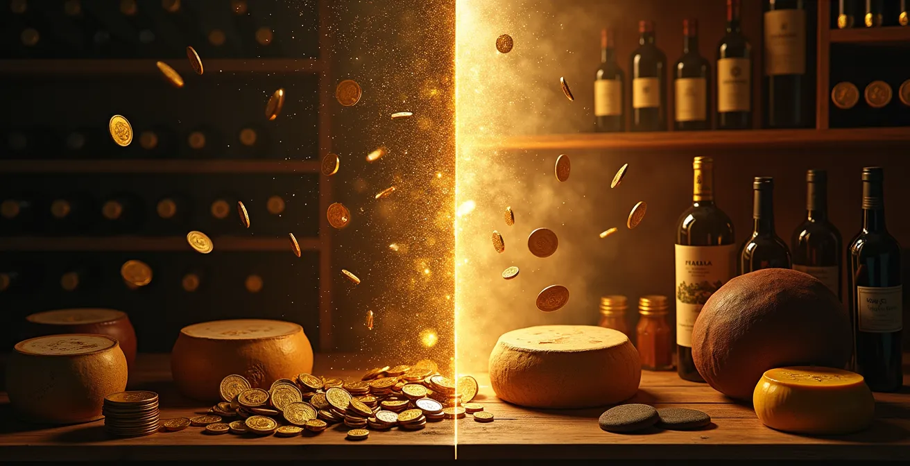 Rappresentazione simbolica delle applicazioni blockchain oltre le criptovalute nel Made in Italy