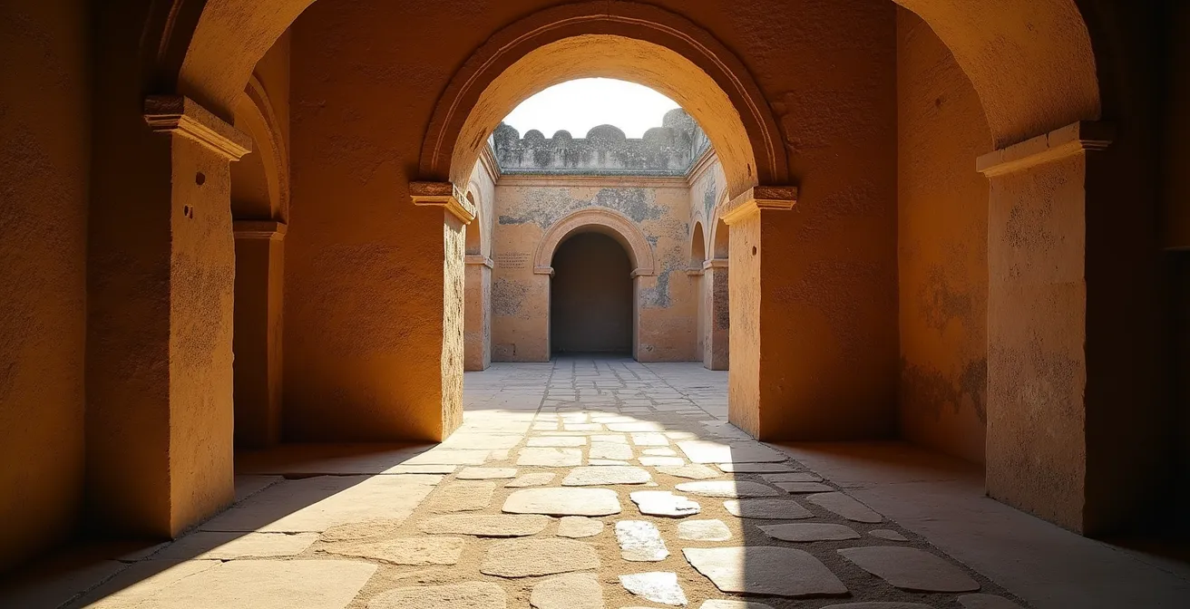 Vista panoramica di un sito UNESCO italiano meno noto in ambiente digitale immersivo