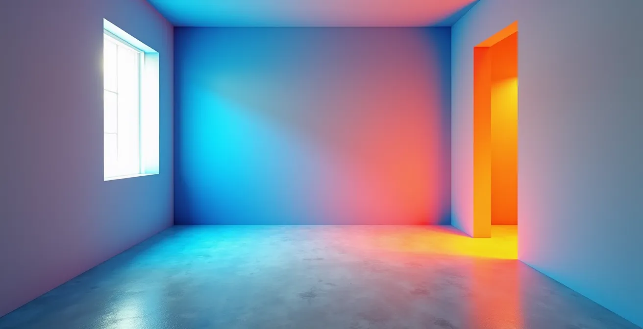 Immagine termografica di un ponte termico nell'angolo di una parete